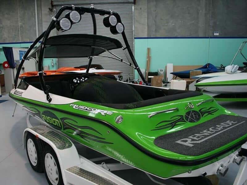 Vulcan Wake Universal Wakeboard Tower - Vector Model - Black (Fits 2.25-inch Tubing)
